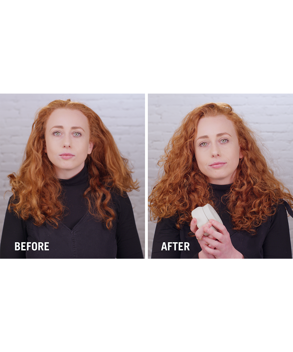 Crown + Glory smoothing hair mask before and after