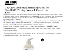 the one conditioner dermatologists say you should stop using because it causes hair loss